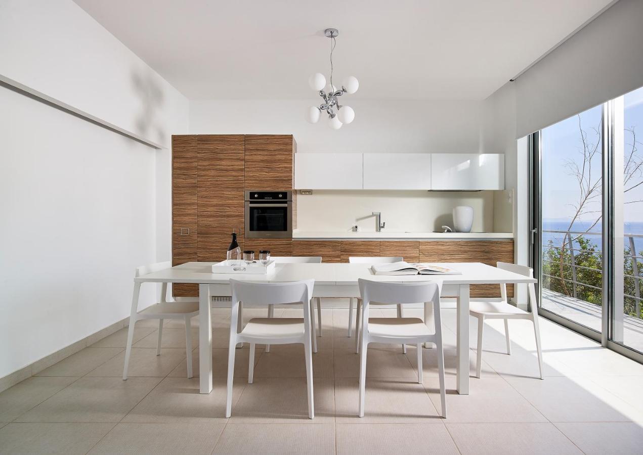 Beachfront Villa In Crete - Epavli Luxury Villa Agia Pelagia  Exterior photo