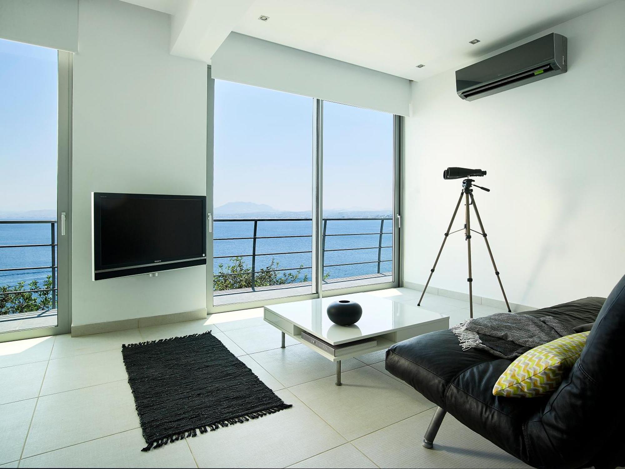 Beachfront Villa In Crete - Epavli Luxury Villa Agia Pelagia  Exterior photo