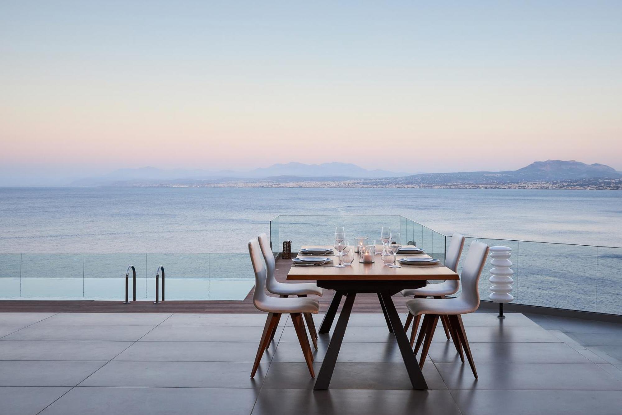 Beachfront Villa In Crete - Epavli Luxury Villa Agia Pelagia  Exterior photo