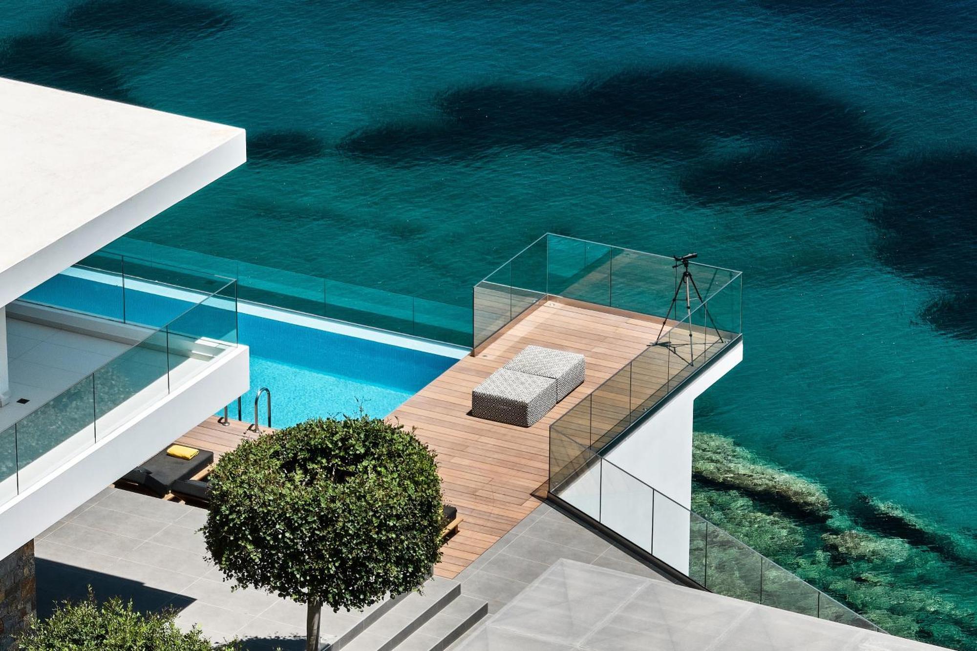 Beachfront Villa In Crete - Epavli Luxury Villa Agia Pelagia  Exterior photo